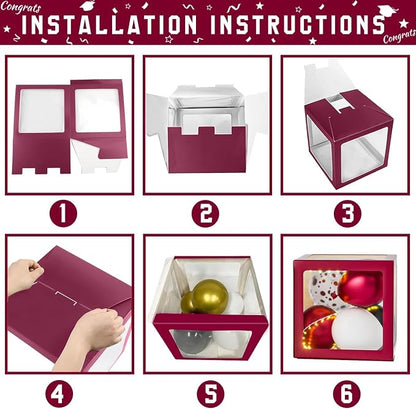 Maroon Themed 2026 Graduation Decorations Set - Image 3