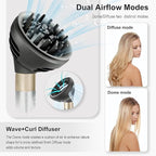 Upgraded Curl Wave Hair Diffuser Attachment for Dyson Airwrap,HS01 HS05 HS08–Enhances Natural Curls, Adds Volume & Shine | Gentle Heat Protection | Ideal Styling Tool for Wavy & Curly Hair Women