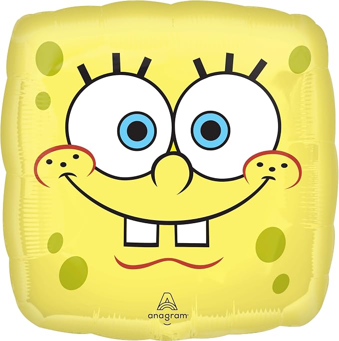 Spongebob's Birthday Party Supplies 7pc Foil Balloon Bouquet Decorations - Image 4