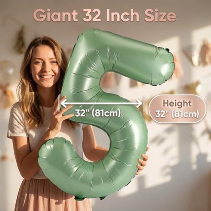 YPSelected 32 Inch Large Foil Helium Number Balloon Birthday Wedding Party 0-9 - Image 4