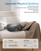 RENPHO Eye Massager with Heat, Christmas Birthday Gifts for Women Mom, FSA Eligible HSA Eye Mask for Migraine, Smart Sleep Mask for Dry Eyes Relax, Reduce Strain for Men Dad Her Him Grey