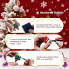 Original Italian Designed Mini Christmas Hair Claw Clips for Women, Strong Grip Plant-Based Acetate Hair Clips for Girls, Cute Christmas Tree Ice Cream Hair Accessories with Gift Box 1pcs