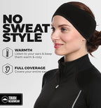 Tough Headwear Winter Headbands for Women - Ear Warmers - Ear Muffs for Winter - Fleece Headband for Men & Women for Cold Weather