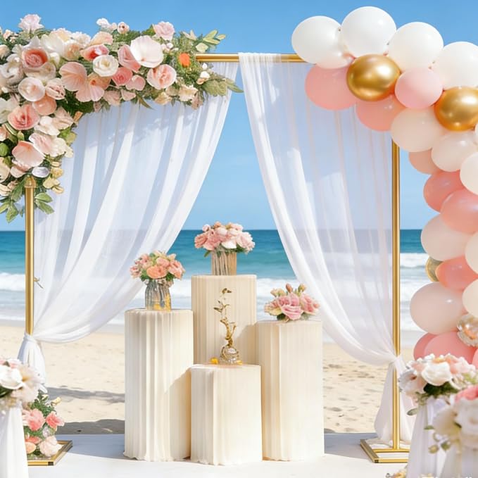 2-in-1 Dual-use Square Balloon Arch Stand Metal Wedding Backdrop Stand Party - Image 8