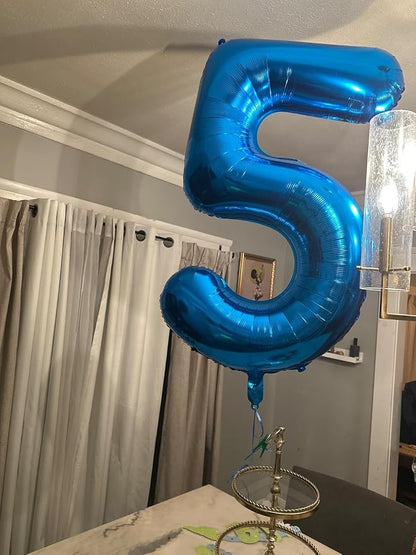 Number Balloons Navy Blue Number 3 - Image 4