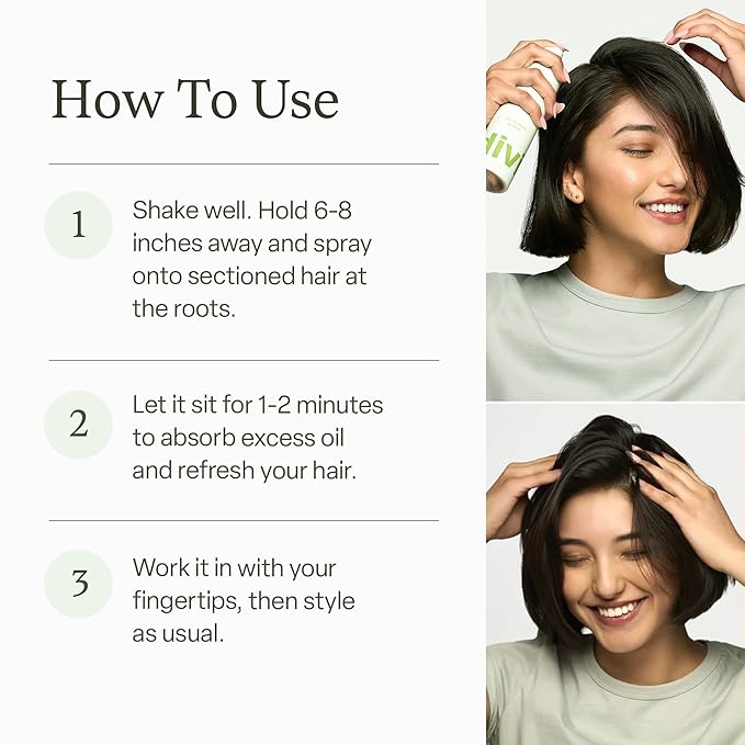 Divi Dry Shampoo Spray for Women - Formulated to Absorb Oil, Balance the Scalp and Extend Time Between Washes - Free of Benzene, Butane, Propane and Talc, 9.5 oz (1 Pack)