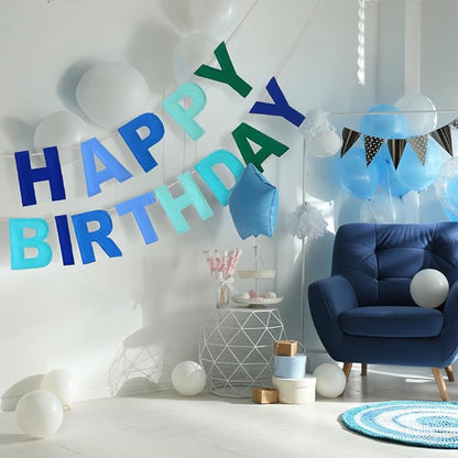 Felt Happy Birthday Garland Rainbow Banner Reusable Happy Birthday Sign Party - Image 5
