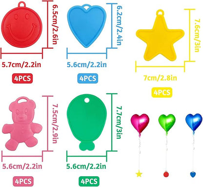 20 PCS Colorful Plastic Balloon Weights - Image 4
