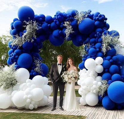 Royal Blue Latex Balloons Different Sizes Double Stuffed Dark Navy Blue Balloon - Image 7