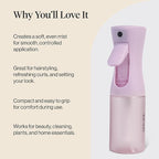 Kitsch Spray Bottle for Hair - Continuous Water Mister with Ultra Fine Mist for Hairstyling, Barbers, Salons, Cleaning, Plants, Versatile Spray Bottles - Made from Recycled Plastic - Sheer Violet, 5oz