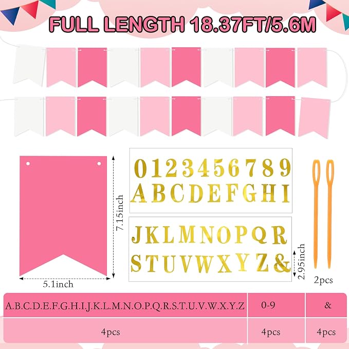 Mooliwe 171 Pcs DIY Custom Banner Kit Make Your Own Customizable Sign - Image 2