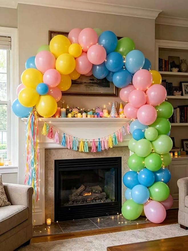 Yellow Balloons 55 Pcs 12 Inch Matte Yellow Latex Balloon Arch Kit Garland - Image 9