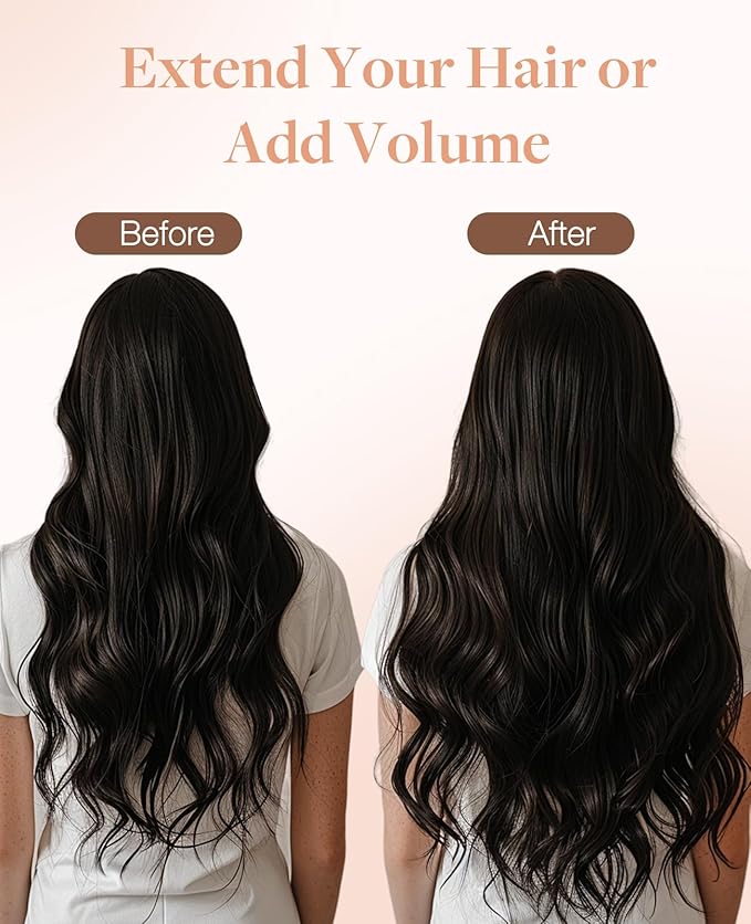 GOO GOO Invisi Edge Tape in Hair Extensions Human Hair, 4A Chocolate Brown 10pcs injected with 10pcs classical tape ins, 12inch 40g, Virgin Remy Hair, Natural Look