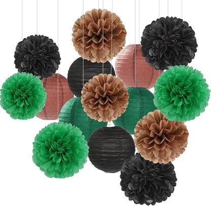 Football Party-Decorations Paper-Flowers by Hugfond