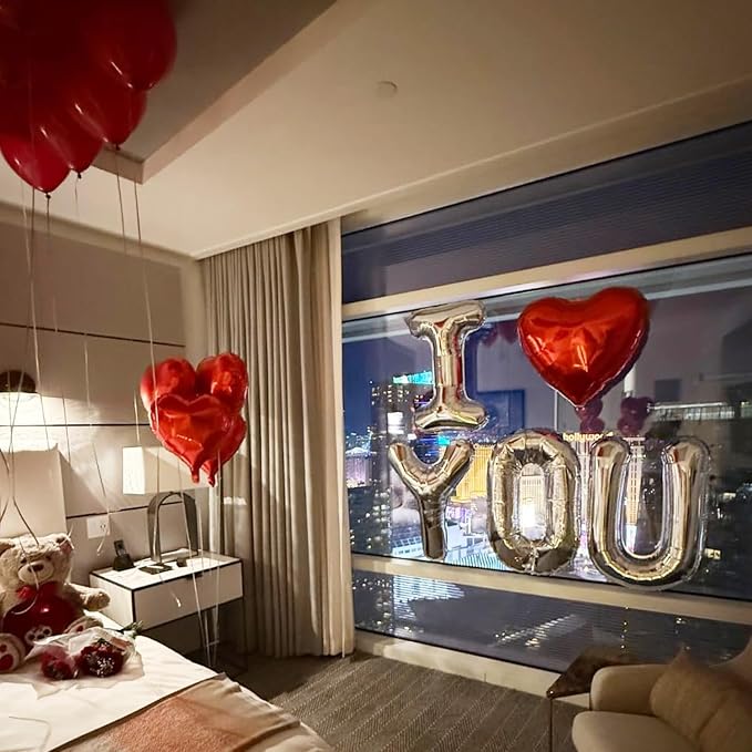 40 Inch Silver Letter Balloon, Large Foil Alphabet Balloons Birthday - Image 5
