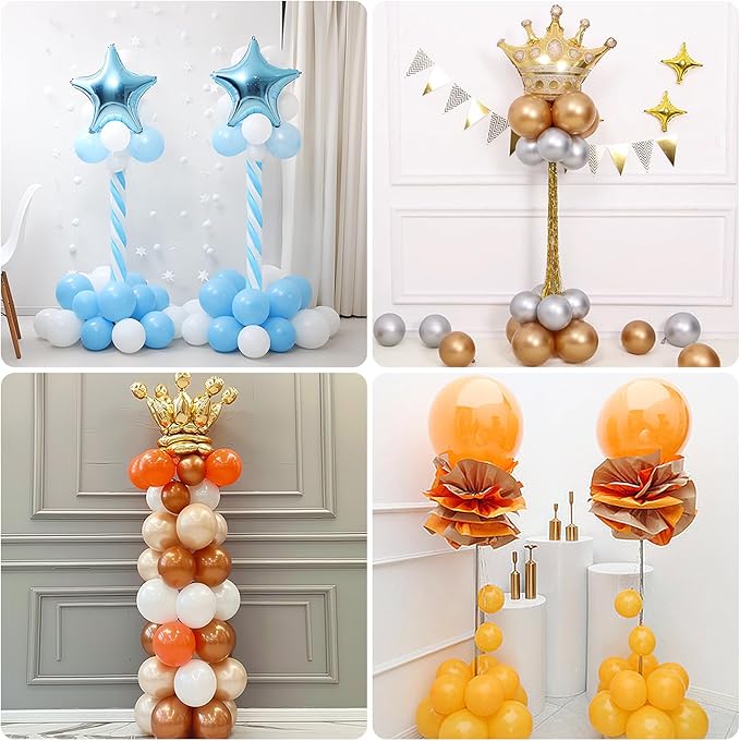 Lechay Balloon Column Stand Set of 4, 6.6ft Adjustable Balloon Stand kit - Image 5