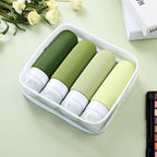 Travel Bottles for Toiletries, Tsa Approved 3oz Portable Travel Bottles, BPA Free Leak Proof Squeezable Silicone Travel Size Containers, Travel Accessories with Clear Toiletry Bag (4 Pack)