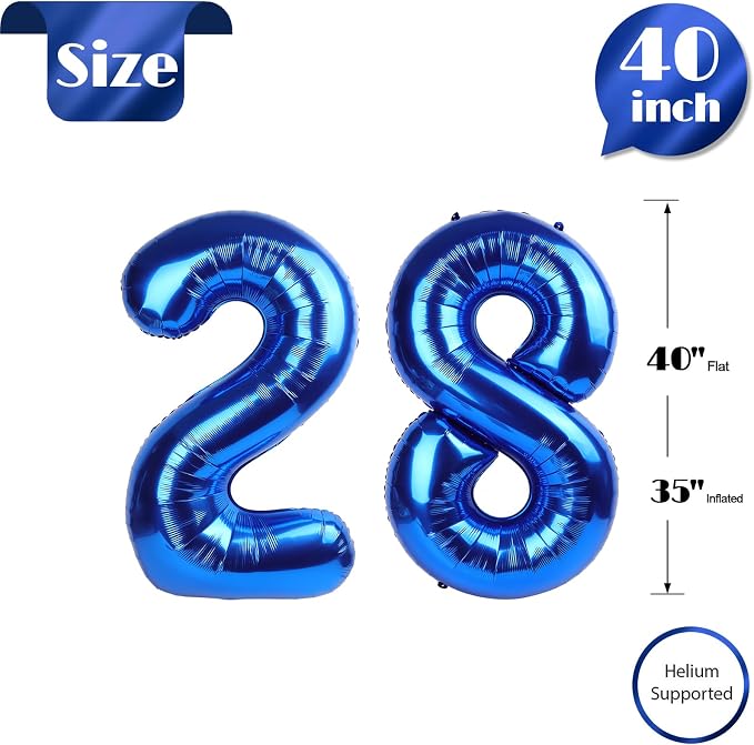 Navy Blue 28 Balloon - Image 5