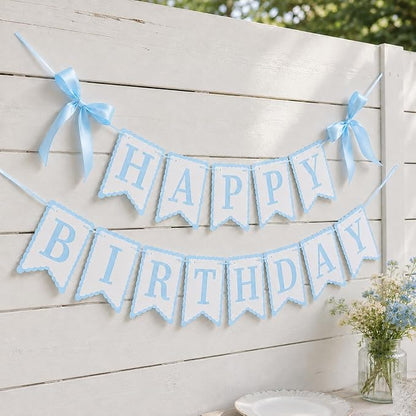 Blue Happy Birthday Banner - Image 5