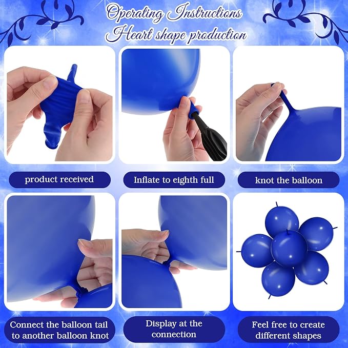 100 Pcs Link Balloon Quick Linking Latex Connected Balloons Linkable - Image 7