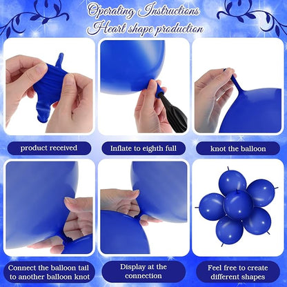 100 Pcs Link Balloon Quick Linking Latex Connected Balloons Linkable - Image 7