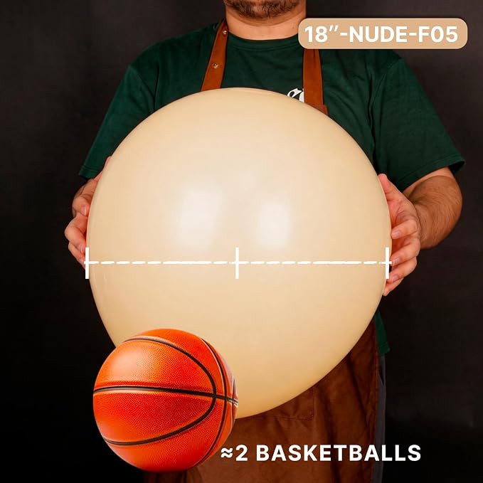 PartyWoo Nude Balloons 20pcs Apricot Boho Fall Neutral Color | 18 Inch Balloons - Image 2