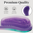 Lily England Detangler Brush & Comb Set - Lightweight Wide Tooth Detangling Tool for Women & Kids - Smooths Curly and 7-Piece Luxury Spa Gift Kit with Brush & Eye Mask