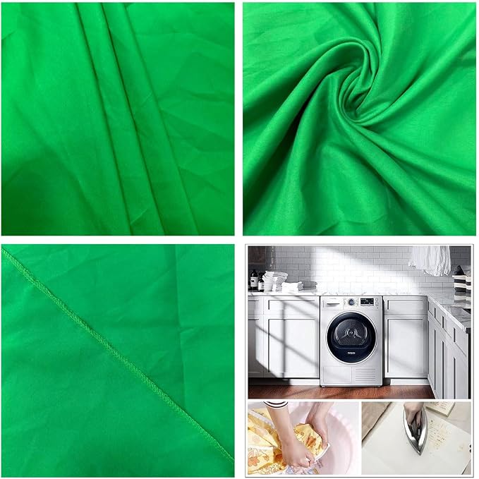 Green Screen Backdrop 10x20ft Photo Backdrop Chromakey Muslin Portrait Green - Image 6