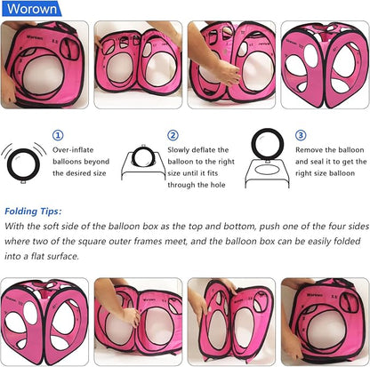 Worown 14 Sizes Balloon Sizer Cube Box 1" - Image 4