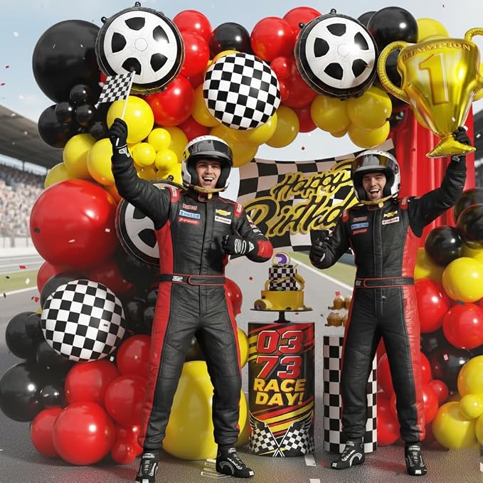 Race Car Balloon Arch Garland Kit - Image 5