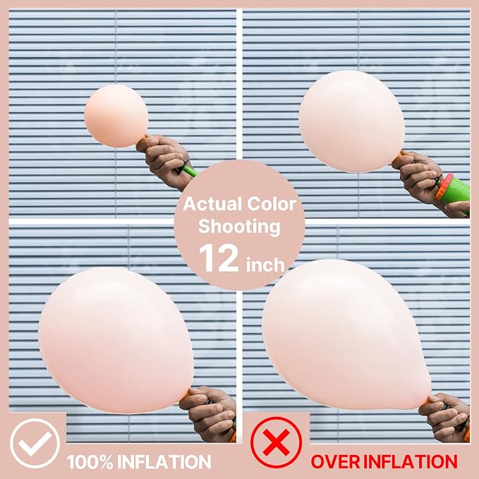 PartyWoo Pastel Balloon Arch Kit 142pcs Pink and Blue Balloons | Pastel Rainbow - Image 4