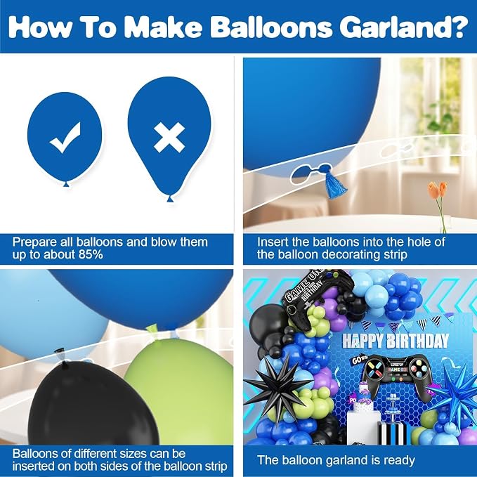 Video Game Balloon Arch Garland Kit - Image 3