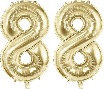 Number 88 Balloons for 88th Birthday Party Decorations, 40 Inch 0-100 by Joycard