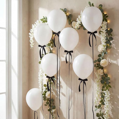 Gejoy 59pcs Ceiling Balloons Kit 12'' Macaron White Balloons - Image 2