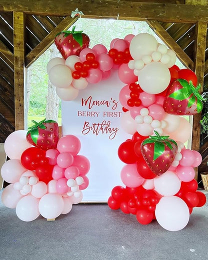 Strawberry Balloons Garland Arch Kit 153pcs - Image 6