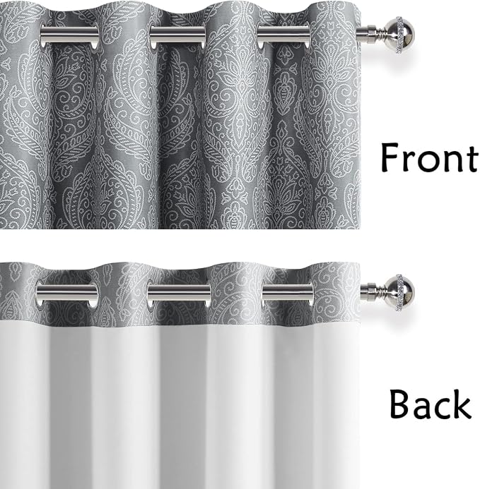 DWCN Ombre Blackout Curtains for Bedroom - Image 4