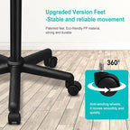 Premium Aluminum Salon Tray, Sturdy Five feet Base Adjustable is Used for Salon Tray on Wheels, tattooing, Beauty Spa, Dentist, Etc.…(Black)