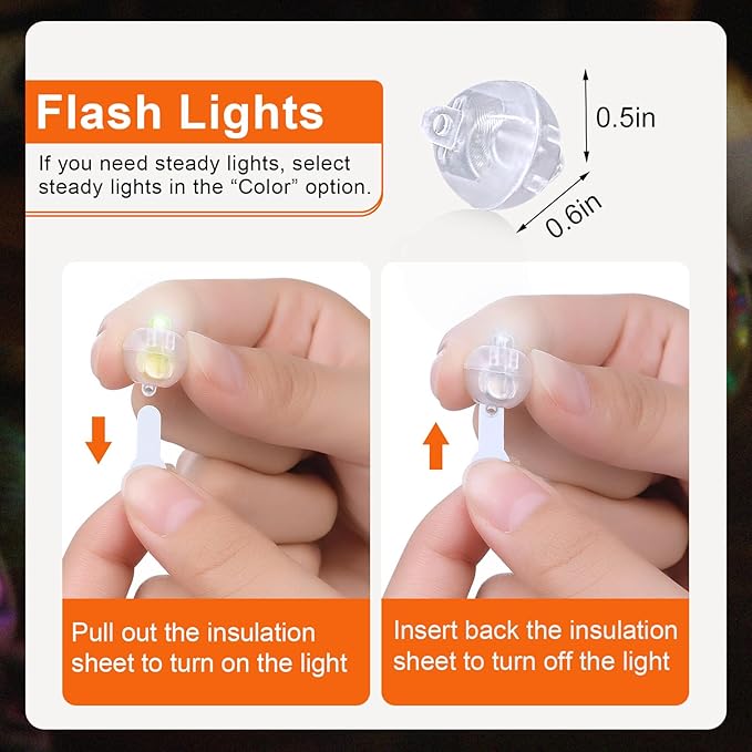 50PCs Mini Led Lights, Flash Led Balloons Light - Image 4