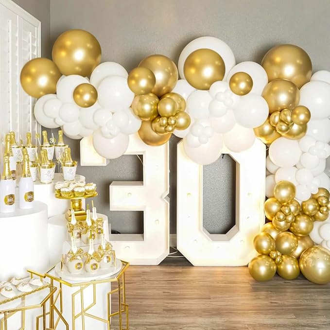 CANREVEL Metallic Gold Balloons - Image 3