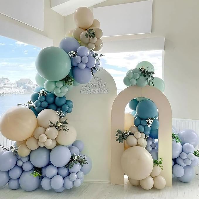 110pcs Dusty Blue Balloons 12 Inch Latex Balloon - Image 4