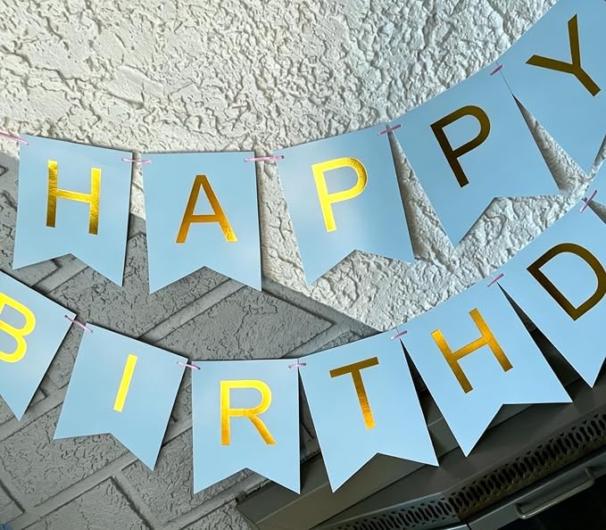 Happy Birthday Banner Birthday Party Supplies Garland Decorations Birthday - Image 4
