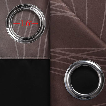 Brown and Teal Blackout Curtains 45 Inch Length, Light Blocking Gradient Drapes - Image 7