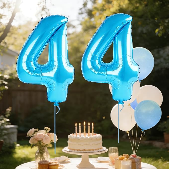 40 Inch Number 44 Balloons for 44th Birthday Party Decorations, 0-100 Jewelry - Image 3