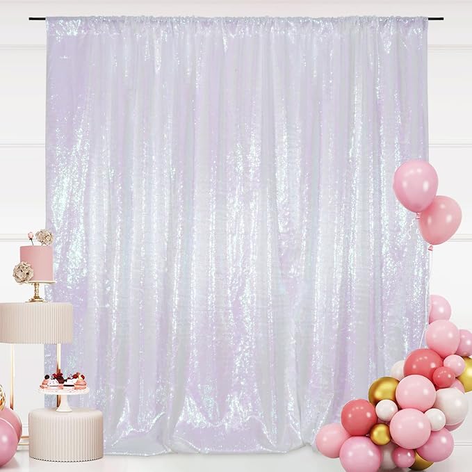 SquarePie 6x8ft Iridescent Sequin Backdrop, High Density Non-Transparent - Image 7