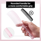 RHOS Detangler Hair Comb for Women and Men-Wide Tooth Comb for Curly,Thick,Wavy,Long Hair,Large Tooth Detangling Comb for Wet and Dry Hair-Styling Essentials Round Handle Hairdressing Comb(Pink)