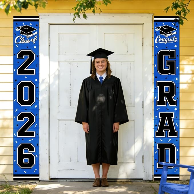2026 Graduation Decorations, Congrats Grad Banner Backdrop - Image 7