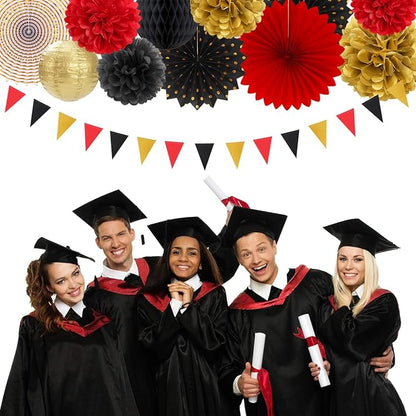 Red-Black Gold Casino Theme Party-Decorations - Image 4