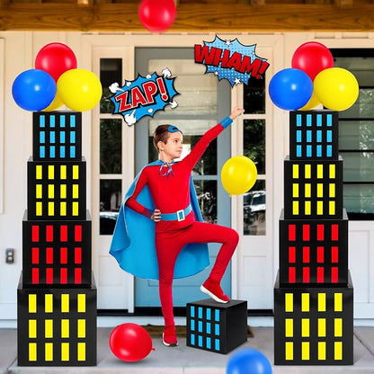 Leitee 40 Pcs Hero Theme Party Decoration, Hero Theme Party Favor Boxes - Image 3