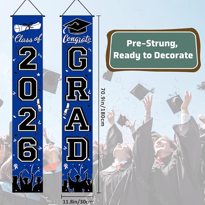 Graduation Decorations 2026 Porch Banner, Graduation Banner Class of 2026 - Image 3