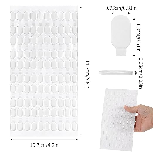 500Pcs Double Sided Sticky Dots，Sticky Adhesive Sticky Dots，Waterproof - Image 2
